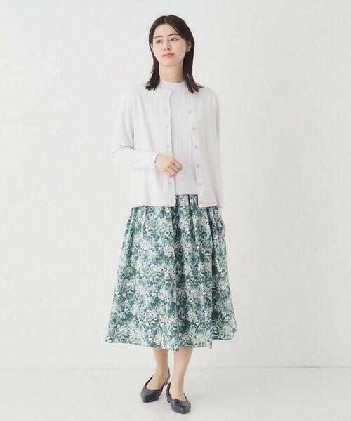 CORDIER / コルディア スカート | 【洗える】フラワーモチーフプリントギャザーフレアスカート | 詳細9