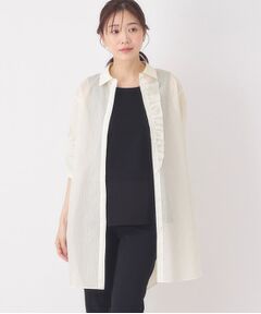 CORDIER / コルディア シャツ・ブラウス | 【M～3Lサイズ】エアリーストライプチュニックブラウス