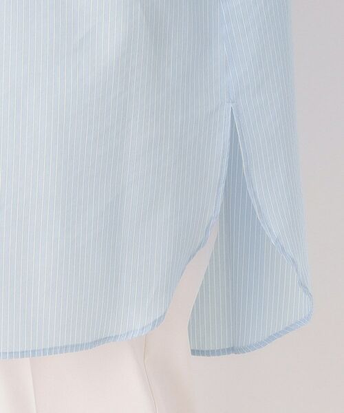 CORDIER / コルディア シャツ・ブラウス | 【M~3Lサイズ】エアリーストライプチュニックブラウス | 詳細6