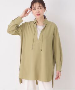 CORDIER / コルディア シャツ・ブラウス | 【M～4Lサイズ】サンドウォッシュチュニックブラウス