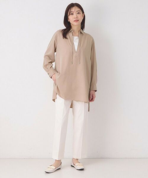 CORDIER / コルディア シャツ・ブラウス | 【M～4Lサイズ】サンドウォッシュチュニックブラウス | 詳細12