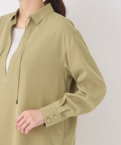 CORDIER / コルディア シャツ・ブラウス | 【M～4Lサイズ】サンドウォッシュチュニックブラウス | 詳細5