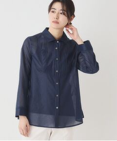 CORDIER / コルディア シャツ・ブラウス | 華やぐ艶感 エアリーストライプシャツ