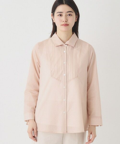 CORDIER / コルディア シャツ・ブラウス | 華やぐ艶感 エアリーストライプシャツ | 詳細1