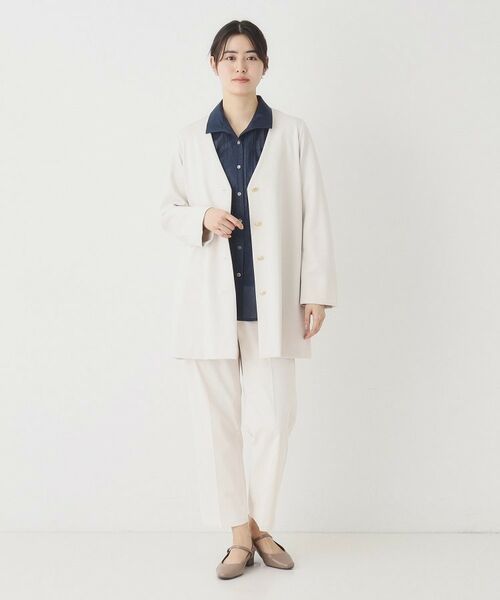 CORDIER / コルディア シャツ・ブラウス | 華やぐ艶感 エアリーストライプシャツ | 詳細18