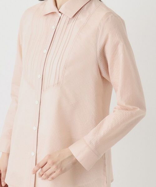 CORDIER / コルディア シャツ・ブラウス | 華やぐ艶感 エアリーストライプシャツ | 詳細5