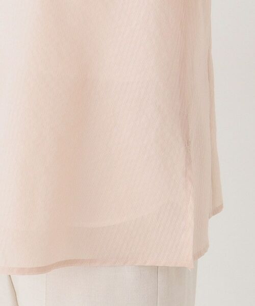 CORDIER / コルディア シャツ・ブラウス | 華やぐ艶感 エアリーストライプシャツ | 詳細7