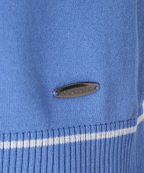 CORDIER / コルディア ニット・セーター | 【M～4Lサイズ／アンサンブル／洗える】配色ラインデザインプルオーバーニット | 詳細18