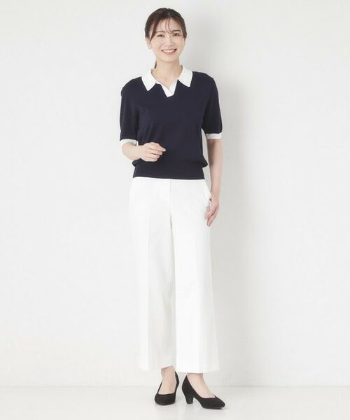 CORDIER / コルディア ニット・セーター | 【M～4Lサイズ／洗える】ポロニットプルオーバーニット | 詳細16