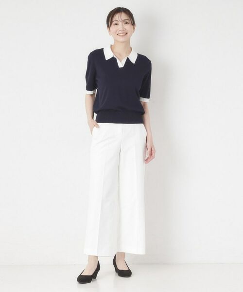 CORDIER / コルディア ニット・セーター | 【M～4Lサイズ／洗える】ポロニットプルオーバーニット | 詳細17