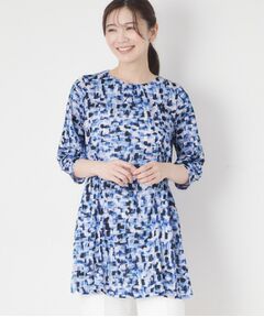 CORDIER / コルディア チュニック | 【M～4Lサイズ／ドライタッチ】アクアレールプリントジャージチュニック