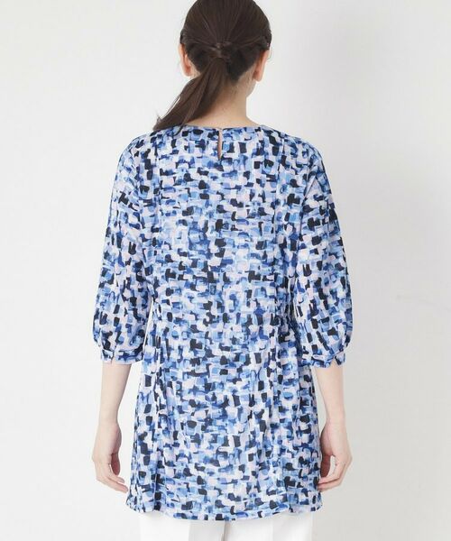 CORDIER / コルディア チュニック | 【M～4Lサイズ／ドライタッチ】アクアレールプリントジャージチュニック | 詳細3