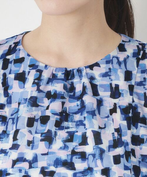 CORDIER / コルディア チュニック | 【M～4Lサイズ／ドライタッチ】アクアレールプリントジャージチュニック | 詳細4