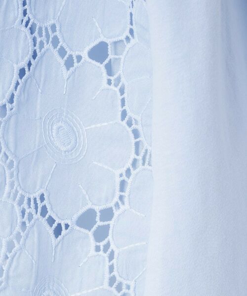 CORDIER / コルディア カットソー | 【M～4Lサイズ／洗える】華やかレースチュニックプルオーバージャージ | 詳細15