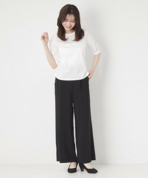 CORDIER / コルディア カットソー | 【M～4Lサイズ】イーズボヤージュプルオーバージャージ | 詳細10