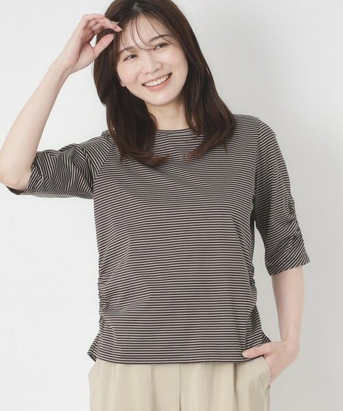 CORDIER / コルディア カットソー | 【M～4Lサイズ】イーズボヤージュプルオーバージャージ | 詳細12