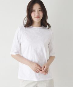 リング柄ジャカードジャージプルオーバー