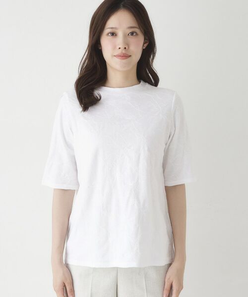 CORDIER / コルディア カットソー | リング柄ジャカードジャージプルオーバー | 詳細1