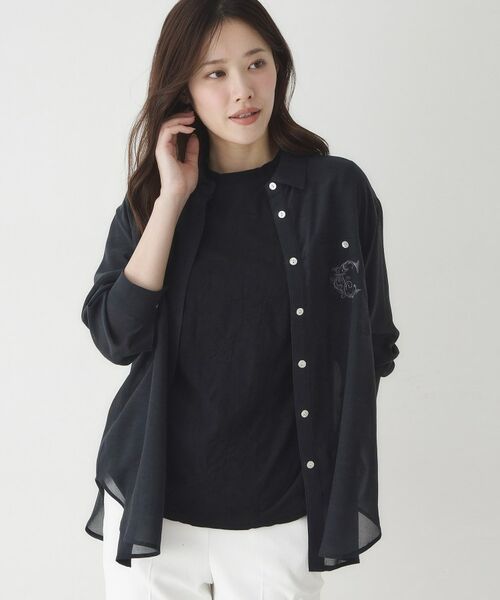 CORDIER / コルディア カットソー | リング柄ジャカードジャージプルオーバー | 詳細7