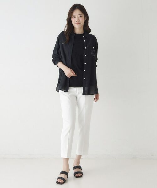 CORDIER / コルディア カットソー | リング柄ジャカードジャージプルオーバー | 詳細9