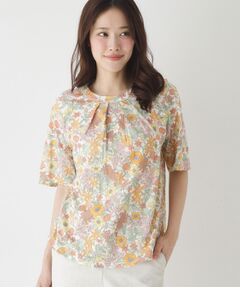 CORDIER / コルディア カットソー | 【リバティプリント／M～4Lサイズ】クララ プルオーバージャージ