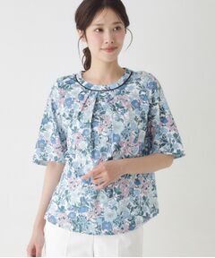 CORDIER / コルディア カットソー | 【リバティプリント／M～4Lサイズ】クララ プルオーバージャージ