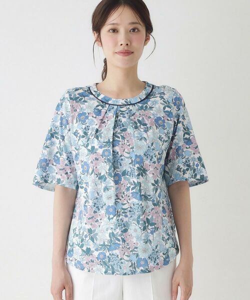 CORDIER / コルディア カットソー | 【リバティプリント／M～4Lサイズ】クララ プルオーバージャージ | 詳細1