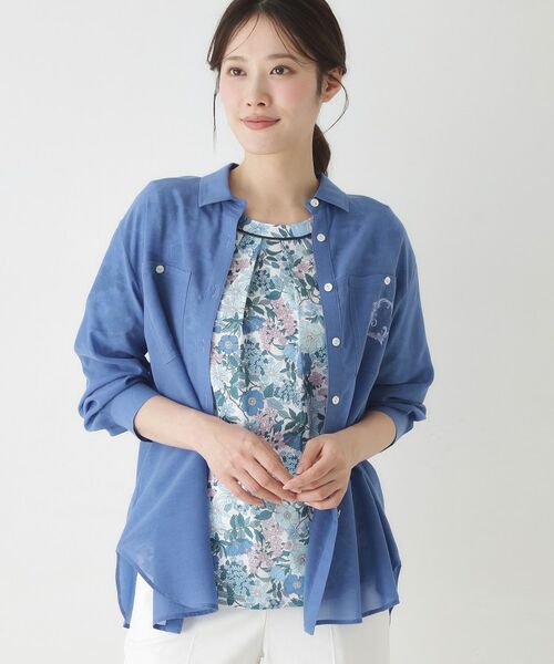 CORDIER / コルディア カットソー | 【リバティプリント／M～4Lサイズ】クララ プルオーバージャージ | 詳細11