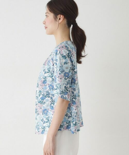 CORDIER / コルディア カットソー | 【リバティプリント／M～4Lサイズ】クララ プルオーバージャージ | 詳細2