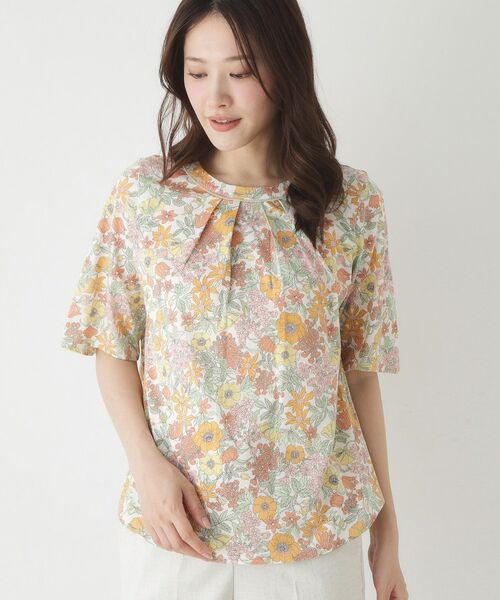 CORDIER / コルディア カットソー | 【リバティプリント／M～4Lサイズ】クララ プルオーバージャージ | 詳細7