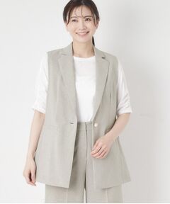 CORDIER / コルディア ベスト | 【セットアップ/接触冷感/ドライタッチ】ジャケット衿ベスト