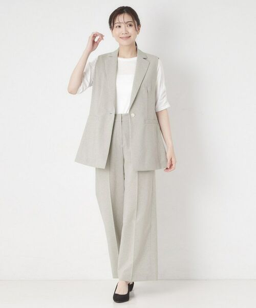 CORDIER / コルディア ベスト | 【セットアップ/接触冷感/ドライタッチ】ジャケット衿ベスト | 詳細12