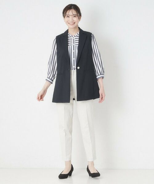 CORDIER / コルディア ベスト | 【セットアップ/接触冷感/ドライタッチ】ジャケット衿ベスト | 詳細15