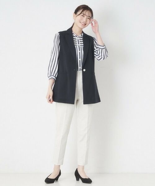 CORDIER / コルディア ベスト | 【セットアップ/接触冷感/ドライタッチ】ジャケット衿ベスト | 詳細16