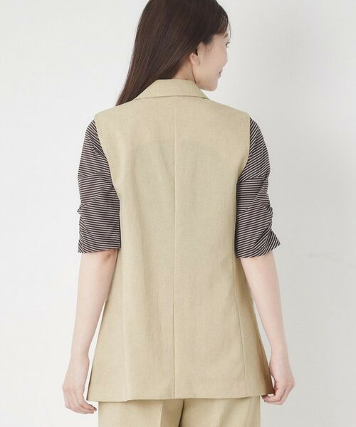 CORDIER / コルディア ベスト | 【セットアップ/接触冷感/ドライタッチ】ジャケット衿ベスト | 詳細3