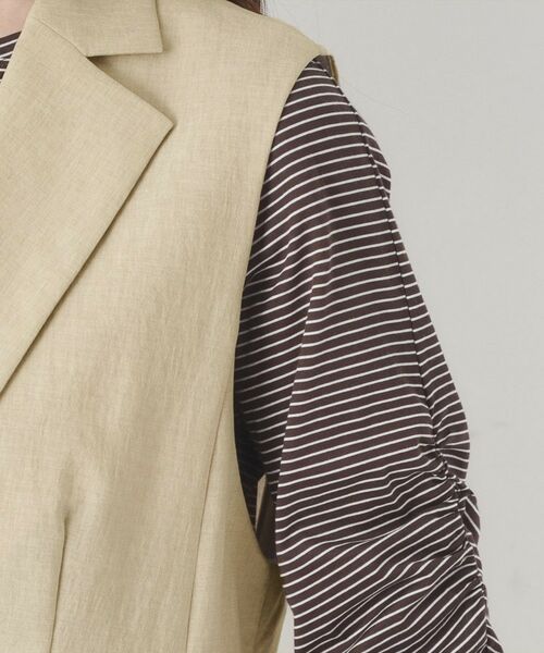 CORDIER / コルディア ベスト | 【セットアップ/接触冷感/ドライタッチ】ジャケット衿ベスト | 詳細5