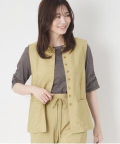 CORDIER / コルディア ベスト | 【M～3Lサイズ／セットアップ／洗える／接触冷感】グレースポプリン ジレ