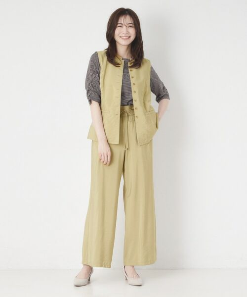 CORDIER / コルディア ベスト | 【M～3Lサイズ／セットアップ／洗える／接触冷感】グレースポプリン ジレ | 詳細15