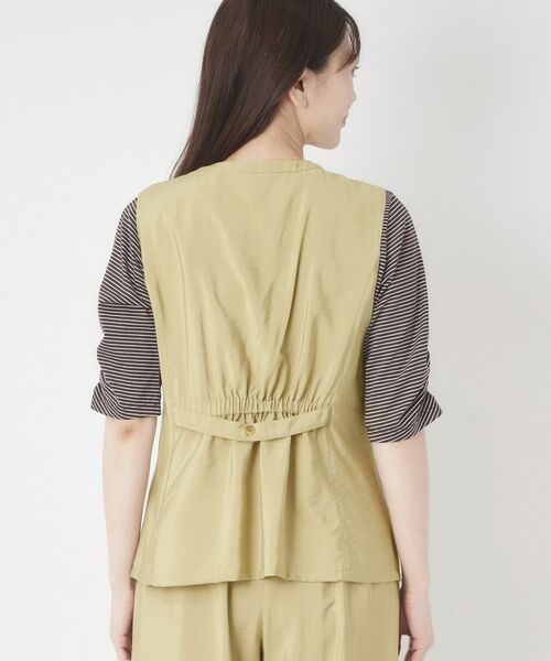 CORDIER / コルディア ベスト | 【M～3Lサイズ／セットアップ／洗える／接触冷感】グレースポプリン ジレ | 詳細3