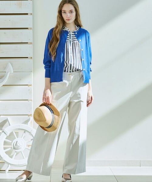 CORDIER / コルディア カーディガン・ボレロ | 【M～4Lサイズ／洗える】シアー丸首カーディガン | 詳細21