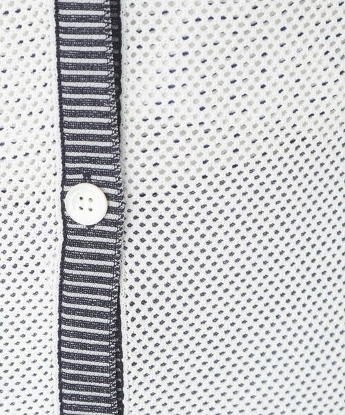 CORDIER / コルディア カーディガン・ボレロ | 【M～4Lサイズ／アンサンブル／洗える】配色ラインデザインメッシュカーディガンニット | 詳細22