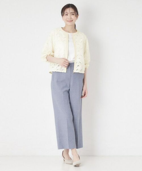 CORDIER / コルディア レザーブルゾン・ジャケット | 【洗える】グレースリーフレースブルゾン | 詳細10