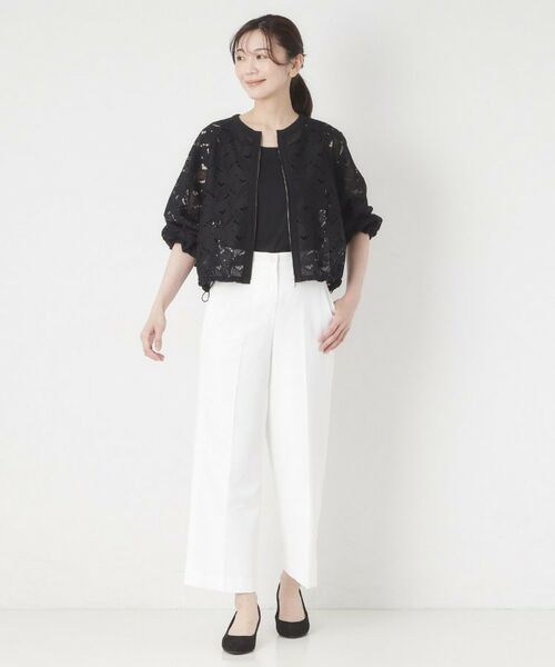 CORDIER / コルディア レザーブルゾン・ジャケット | 【洗える】グレースリーフレースブルゾン | 詳細17