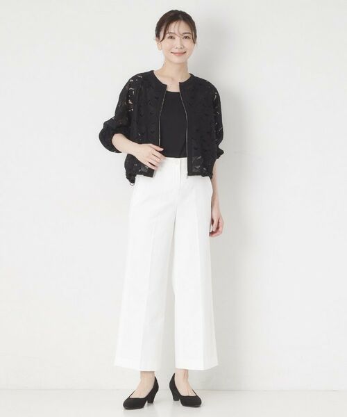 CORDIER / コルディア レザーブルゾン・ジャケット | 【洗える】グレースリーフレースブルゾン | 詳細18