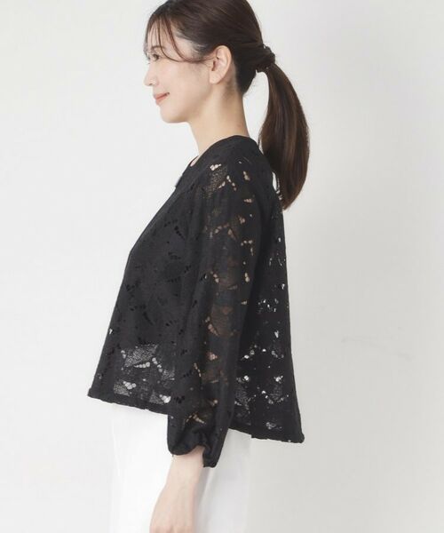 CORDIER / コルディア レザーブルゾン・ジャケット | 【洗える】グレースリーフレースブルゾン | 詳細2