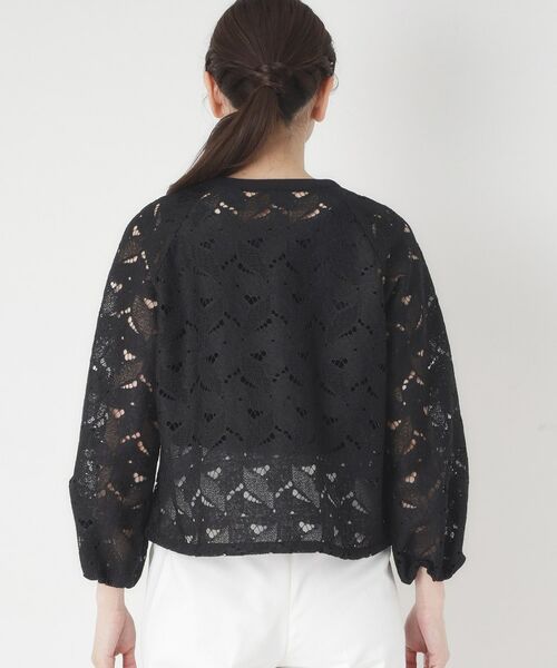 CORDIER / コルディア レザーブルゾン・ジャケット | 【洗える】グレースリーフレースブルゾン | 詳細3