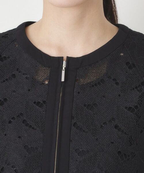 CORDIER / コルディア レザーブルゾン・ジャケット | 【洗える】グレースリーフレースブルゾン | 詳細4