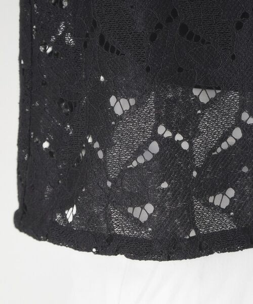 CORDIER / コルディア レザーブルゾン・ジャケット | 【洗える】グレースリーフレースブルゾン | 詳細6