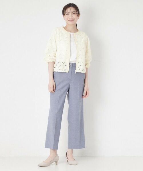 CORDIER / コルディア レザーブルゾン・ジャケット | 【洗える】グレースリーフレースブルゾン | 詳細9