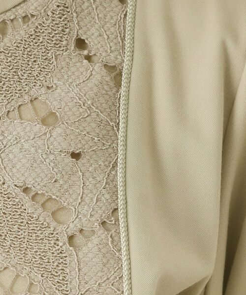 CORDIER / コルディア ミニ丈・ひざ丈ワンピース | 【接触冷感／夏のハレ服／M～3Lサイズ/洗える】華やかレースジャージワンピース | 詳細14